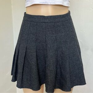 Forever 21 Dark Gray Flared Mini Skirt